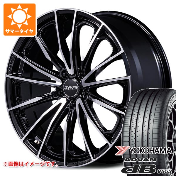 トヨタ 40系アルファード用 サマータイヤ ヨコハマ アドバン デシベル V553 225/60R18 104W XL レイズ ベルサス ヴォウジェ SE スペックM 7.0-18