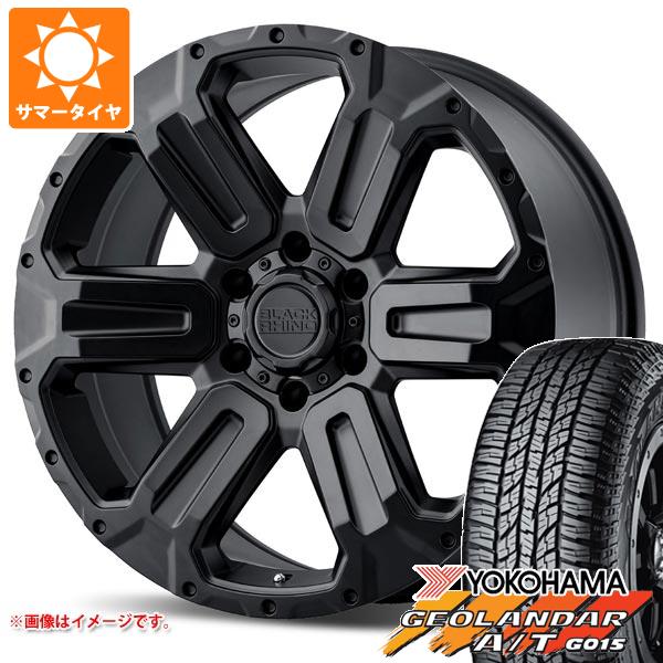 ランドクルーザー プラド 150系用 サマータイヤ ヨコハマ A/T G015 LT265/65R17 120/117R OWL ブラックライノ ワナカ 8.5 17 :wankmb6 34520 t80986yt:タイヤマックス