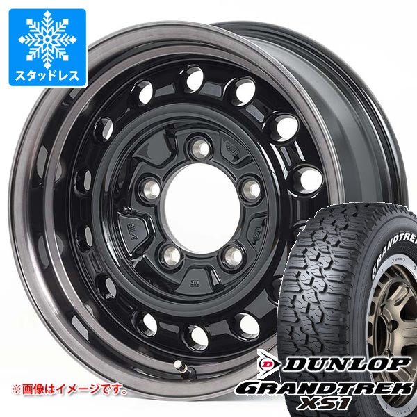 5本セット スズキ ジムニー用 スタッドレス ダンロップ グラントレック XS1 185/85R16 105/103L LT ホワイトレター アピオ ワイルドボア D