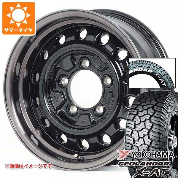 5本セット スズキ ジムニーノマド JC74W用 サマータイヤ ヨコハマ ジオランダー X-AT G016 185/85R16 105/103N LT ホワイトレター アピオ ワイルドボア D 6.0-16