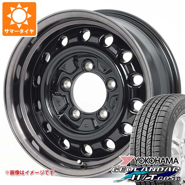 5本セット スズキ ジムニーシエラ JB74W用 サマータイヤ ヨコハマ ジオランダー H/T G056 195/80R15 107/105L LT ホワイトレター アピオ ワイルドボア D 6.0-15