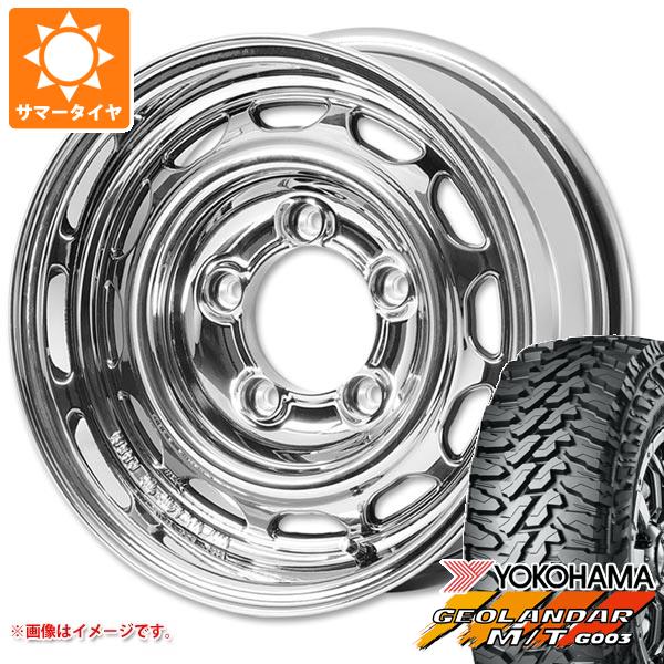 5本セット ジムニー用 サマータイヤ ヨコハマ ジオランダー M/T G003 195R16C 104/102Q  アピオ ワイルドボア ベンチュラ 5.5-16