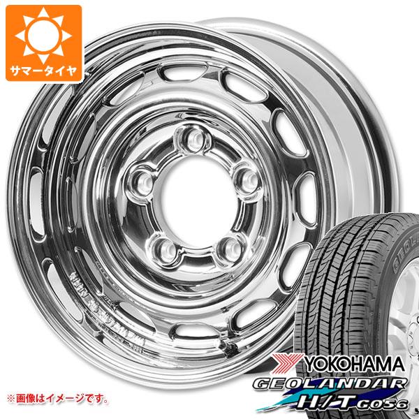 5本セット スズキ ジムニーシエラ JB74W用 サマータイヤ ヨコハマ ジオランダー H/T G056 195/80R15 LT ホワイトレター ワイルドボア ベンチュラ 6.0-15