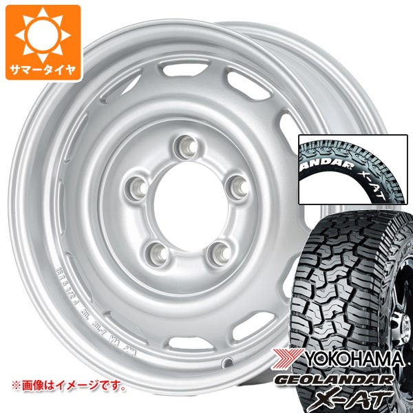 5本セット スズキ ジムニー用 サマータイヤ ヨコハマ ジオランダー X-AT G016 185/85R16 105/103N LT ホワイトレター アピオ ワイルドボア ベンチュラ 5.5-16