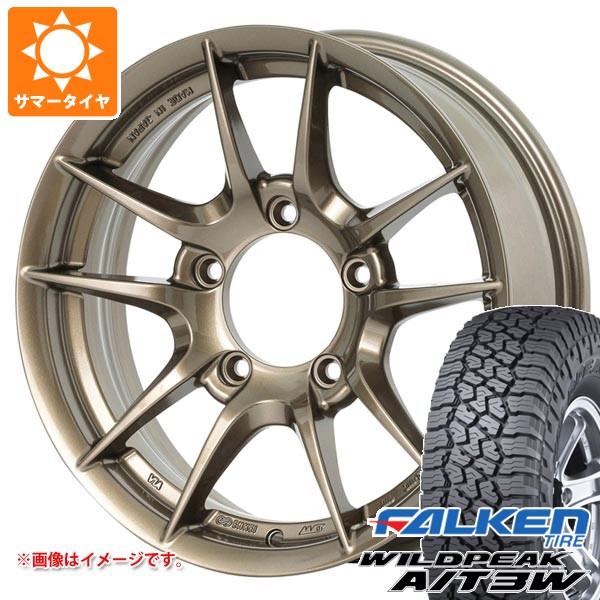 WILDPEAK - 5本仕掛ける スズキ ジムニー JB64W用 朱夏タイア ファルケン ワイルドピーク A/T3W LT225/75R16 115/112Q アピオ ワイルドボア Z 5.5-16 車、バイク、自転車-タイヤ、ホイール-自動車