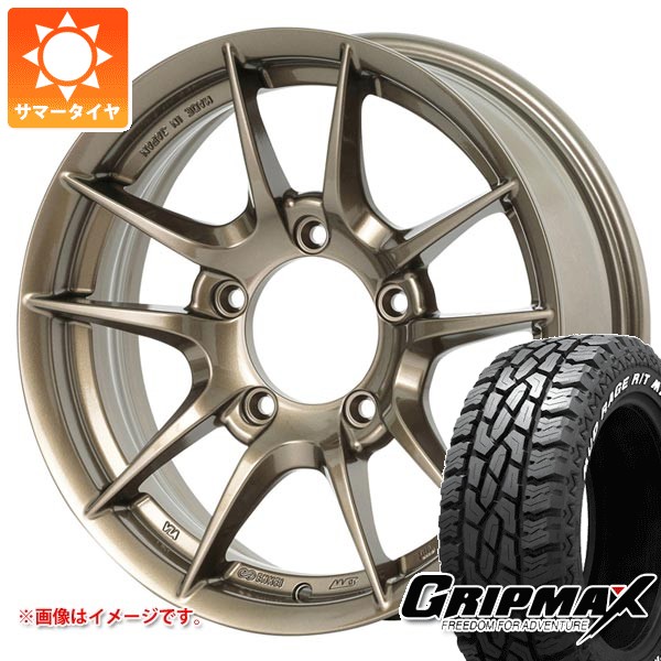 5本セット スズキ ジムニー用 サマータイヤ グリップマックス マッドレイジ R/T MAX 175/80R16 91Q ホワイトレター アピオ ワイルドボア Z 5.5-16