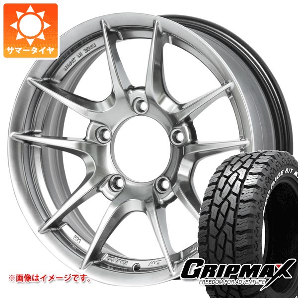5本セット スズキ ジムニー用 サマータイヤ グリップマックス マッドレイジ R/T MAX 175/80R16 91Q ホワイトレター アピオ ワイルドボア Z 5.5-16