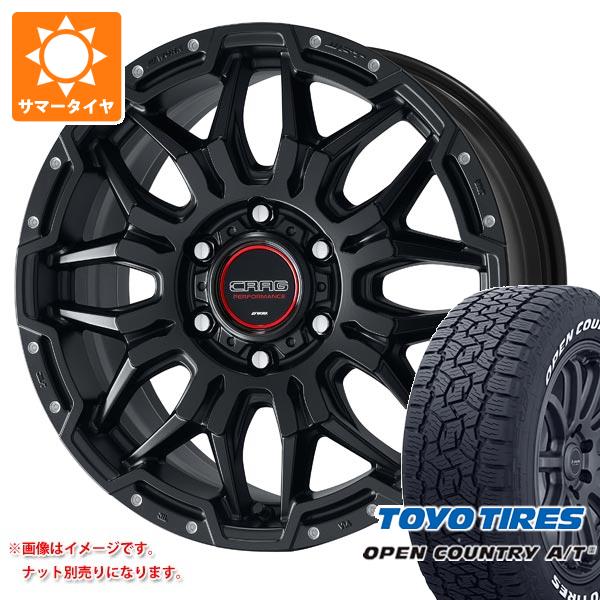 ランドクルーザー250用 サマータイヤ トーヨー オープンカントリー A/T3 265/70R18 116H ホワイトレター ワーク クラッグ LCG 8.0-18