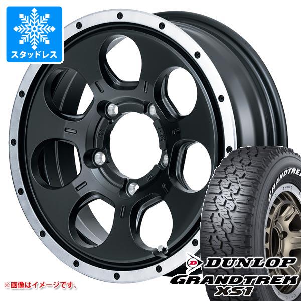 ジムニー用 スタッドレス ダンロップ グラントレック XS1 185/85R16 105/103L LT ホワイトレター ロードマックス WO-7