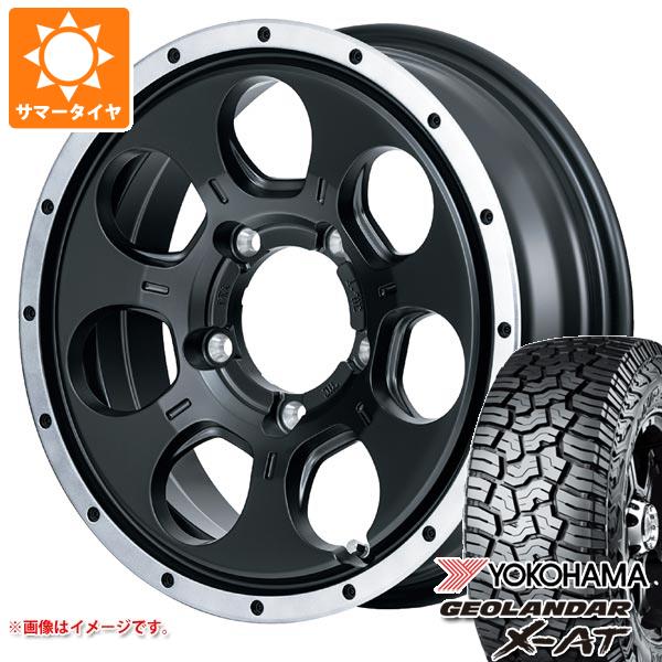 5本セット スズキ ジムニー用 サマータイヤ ヨコハマ ジオランダー X-AT G016 195R16C 104/102Q アウトラインホワイトレター ロードマックス WO-7 5.5-16