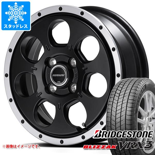 ハスラー用 スタッドレス ブリヂストン ブリザック VRX3 165/70R14 81Q ロードマックス WO-7