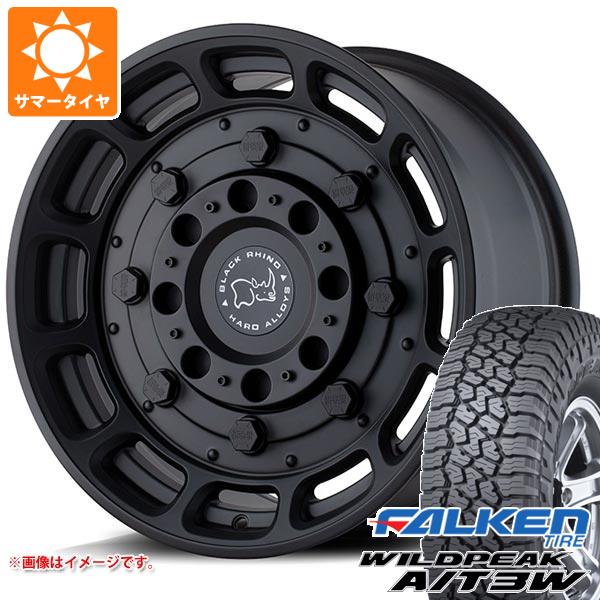 FJクルーザー 10系用 サマータイヤ ファルケン ワイルドピーク A/T3W LT285/70R17 116Q  ブラックライノ ウォートホッグ 8.5-17