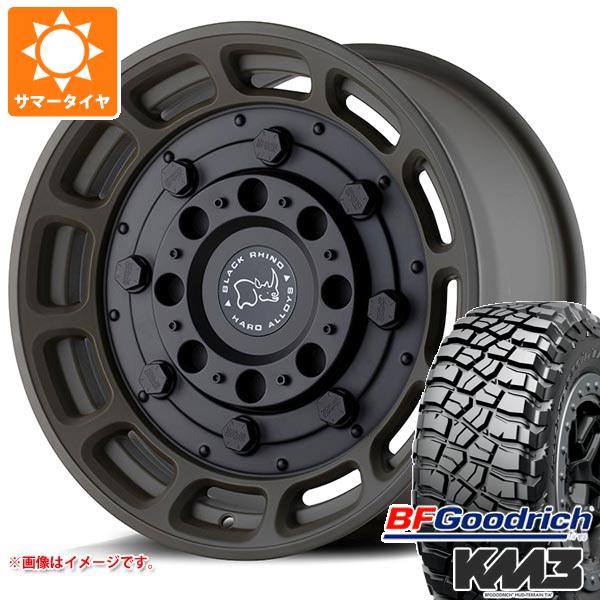 FJクルーザー 10系用 サマータイヤ BFグッドリッチ マッドテレーンT/A KM3 LT265/70R17 121/118Q  ブラックライノ ウォートホッグ 8.5-17