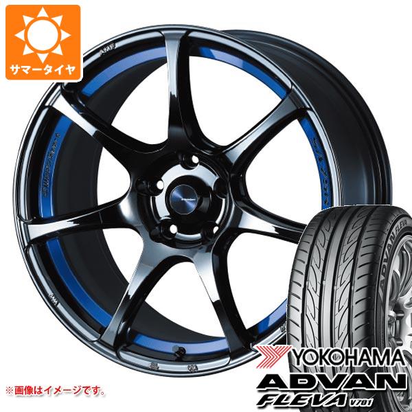 サマータイヤ 245/45R18 100W XL ヨコハマ アドバン フレバ V701 ウェッズスポーツ SA 75R 8.5 18 : wsa75rbl 30388 : タイヤマックス