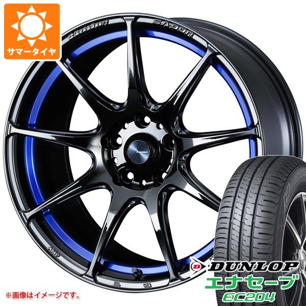 サマータイヤ 225/50R18 95V ダンロップ エナセーブ EC204 ウェッズスポーツ SA 99R ブルーライトクローム2 7.5 18 :wssa99bl 27635:タイヤマックス