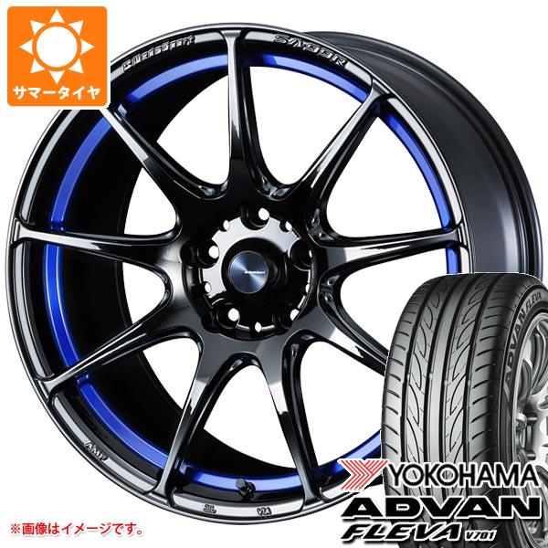 サマータイヤ 245/45R18 100W XL ヨコハマ アドバン フレバ V701 ウェッズスポーツ SA 99R ブルーライトクローム2 8.5 18 : wssa99bl 30388 : タイヤマックス