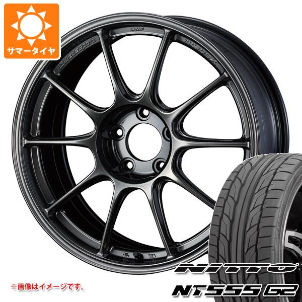 WEDS - 炎節タイア 245/45R18 100Y XL ニットー NT555 G2 ウェッズ運動競技 TC105X 8.0-18