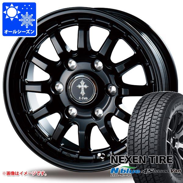 ハイエース 200系用 オールシーズンタイヤ ネクセン エヌブルー 4シーズン バン 195/80R15LT 107/105N インターミラノ クロスフィールド アルファ 6.0-15