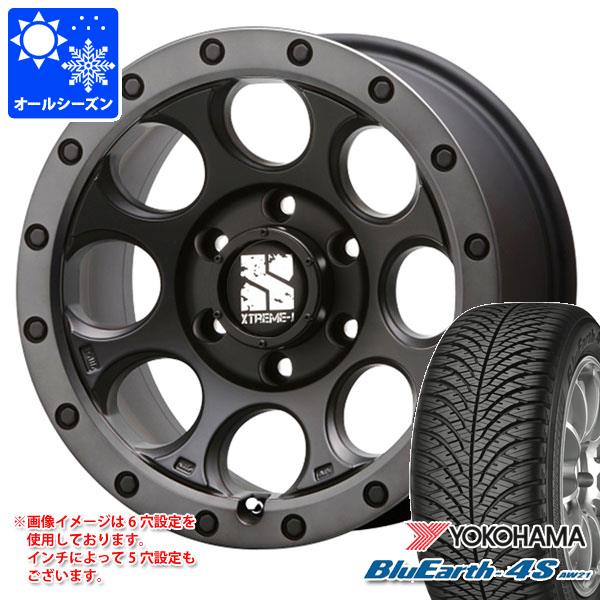 MLJ - デリカD5用 オール時節タイア ヨコハマ 青味地べた4S AW21 225/65R17 106V XL  エクストリームJ XJ03 7.5-17