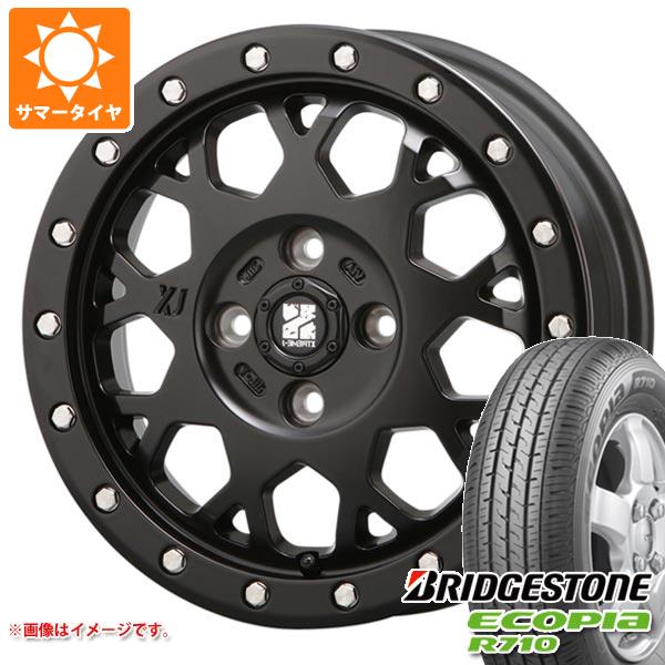 キャリイ DA16T用 サマータイヤ ブリヂストン エコピア R710 165/80R14 91/90N (165R14 6PR相当) MLJ エクストリームJ XJ04 4.5-14