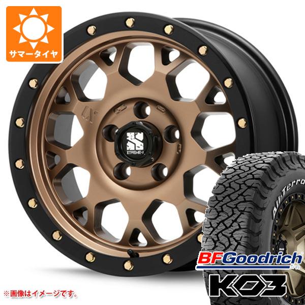 MLJ - ジープ ラングラー JK/JL系用 朱夏タイア BF好ましい金持ち オールテレーンT/A KO3 LT265/70R17 118/115S 白いこと雁の使い エクストリームJ XJ04 夏タイヤ、ホイールセット-自動車