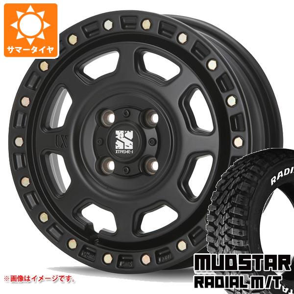 MLJ - ミツビシ デリカミニ B30系用 炎節タイア マッドスター ラジアル M/T 165/65R14 79S 白いこと水茎の跡 エクストリームJ XJ07 4.5-14