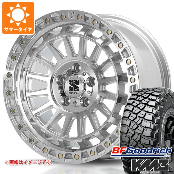 ジープ ラングラー JK/JL系用 サマータイヤ BFグッドリッチ マッドテレーンT/A KM3 LT285/65R18 125/122Q MLJ エクストリームJ XJ08