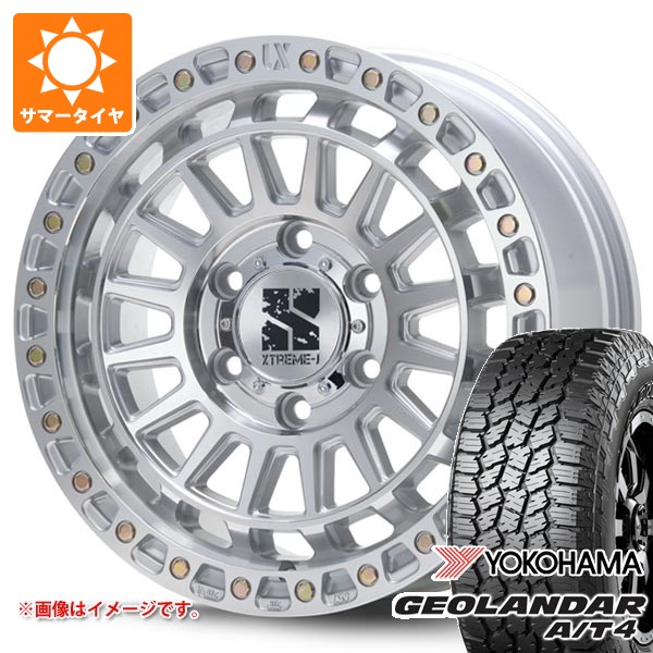 トヨタ ランドクルーザー250用 サマータイヤ ヨコハマ ジオランダー A/T4 G018 LT275/70R18 125/122S アウトラインホワイトレター エクストリームJ XJ08 8.0-18