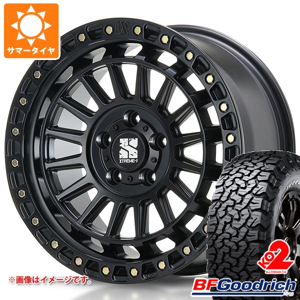 5本セット ジープ ラングラー JK/JL系用 サマータイヤ BFグッドリッチ オールテレーンT/A KO2 33x12.50R17LT 120S ブラックレター MLJ エクストリームJ XJ08