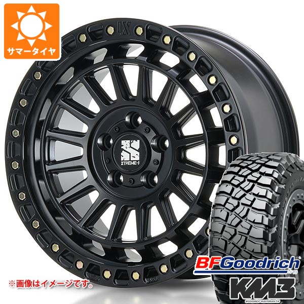 ジープ ラングラー JK/JL系用 サマータイヤ BFグッドリッチ マッドテレーンT/A KM3 35x12.50R17LT 121Q MLJ エクストリームJ XJ08