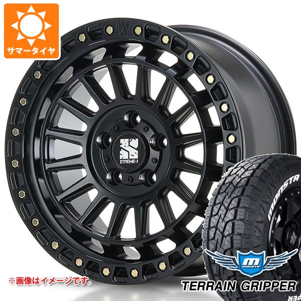 ジープ ラングラー JK/JL系用 サマータイヤ モンスタ テレーングリッパー LT285/70R17 121/118R ホワイトレター MLJ エクストリームJ XJ08