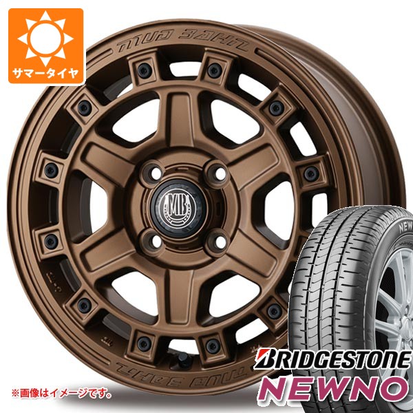 NEWNO - スズキ ハスラー用 2026年製 炎節タイア ブリヂストン ニューノ 165/70R14 81S インターミラノ マッドバーン XR-710C 5.0-14