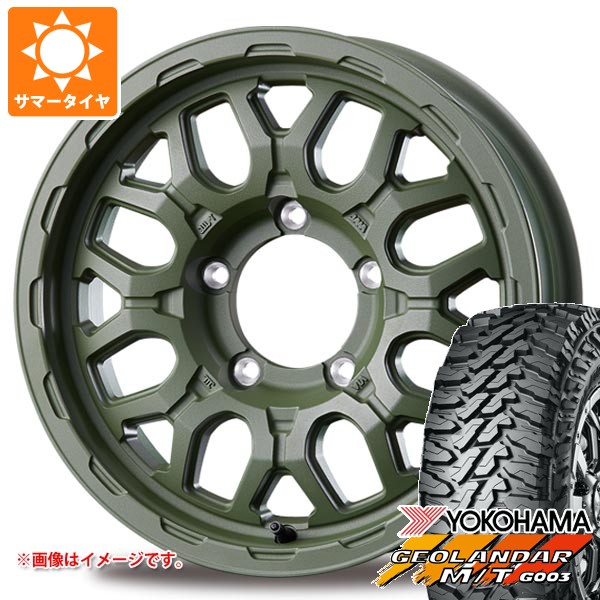 5本セット スズキ ジムニー用 サマータイヤ ヨコハマ ジオランダー M/T G003 195R16C 104/102Q インターミラノ マッドバーン XR-800M ME 5.5-16