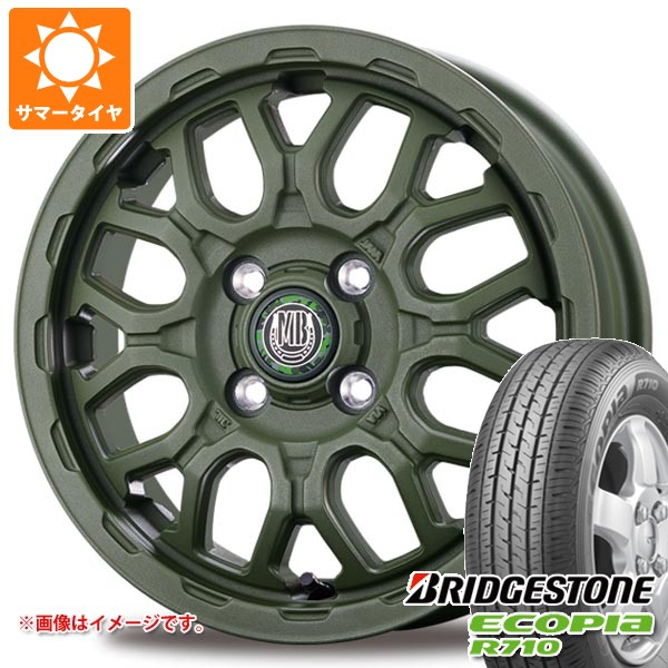 ダイハツ ハイゼットトラック S500系用 2026年製 サマータイヤ ブリヂストン エコピア R710 145/80R12 80/78N マッドバーン XR-800M ME 4.0-12