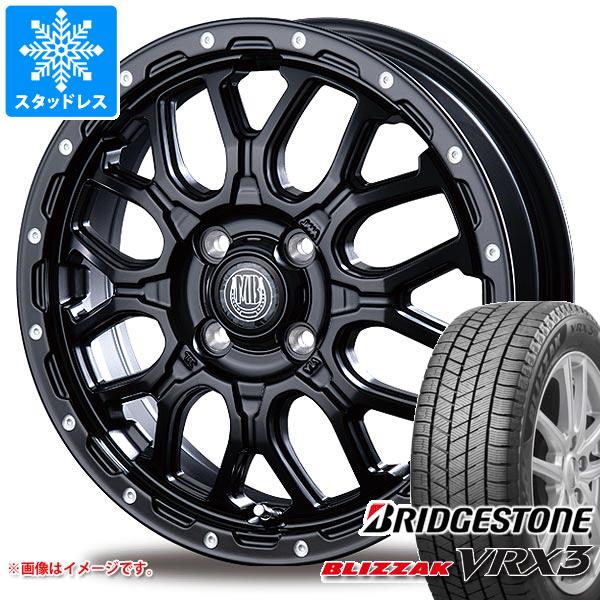 エブリイワゴン DA17W用 スタッドレス ブリヂストン ブリザック VRX3 165/60R14 75Q インターミラノ マッドバーン XR-800M