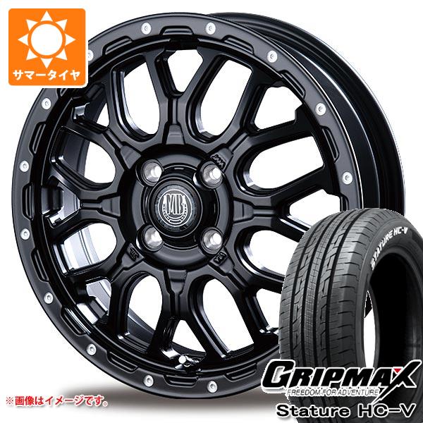 ハイゼットカーゴ S320系用 サマータイヤ グリップマックス スタチャー HC-V 145/80R12 80/78Q ホワイトレター インターミラノ マッドバーン XR-800M 4.0-12