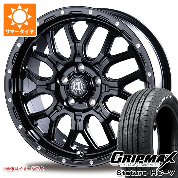 ニッサン T31エクストレイル用 サマータイヤ グリップマックス スタチャー HC-V 215/65R16C 109/107S ホワイトレター マッドバーン XR-800M 6.5-16