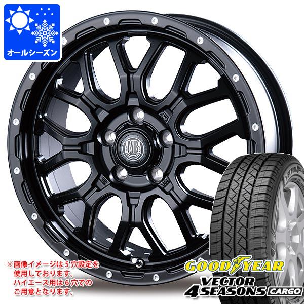 ハイエース 200系用 オールシーズンタイヤ グッドイヤー ベクター 4シーズンズ カーゴ 195/80R15 107/105N インターミラノ マッドバーン XR-800M 6.0-15
