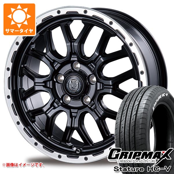 ニッサン T31エクストレイル用 サマータイヤ グリップマックス スタチャー HC-V 215/65R16C 109/107S ホワイトレター マッドバーン XR-800M 6.5-16