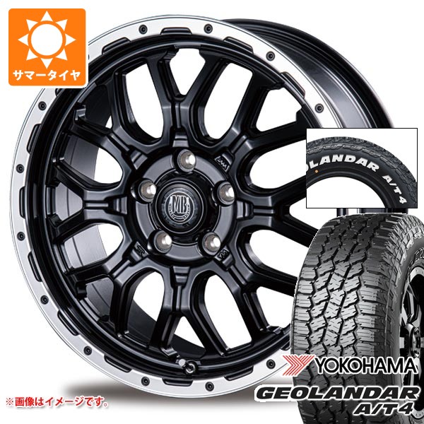 ニッサン T31エクストレイル用 2026年製 サマータイヤ ヨコハマ ジオランダー A/T4 G018 215/65R16C 109/107S ホワイトレター マッドバーン XR-800M 6.5-16