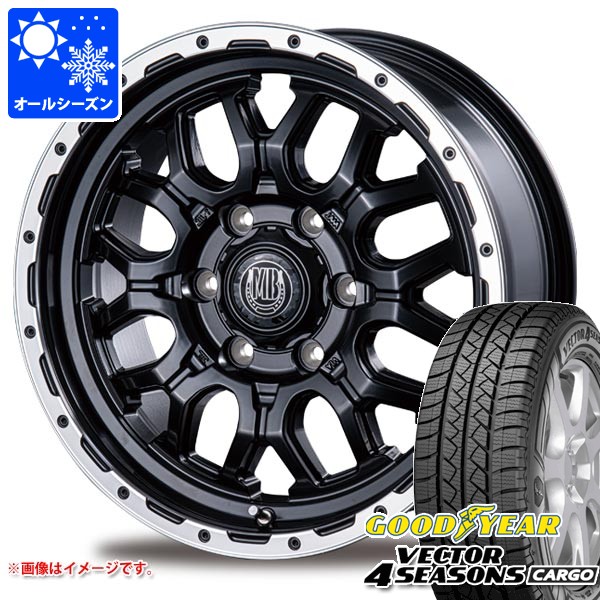 トヨタ ハイエース 200系用 オールシーズンタイヤ グッドイヤー ベクター 4シーズンズ カーゴ 195/80R15 107/105N インターミラノ マッドバーン XR-800M 6.0-15