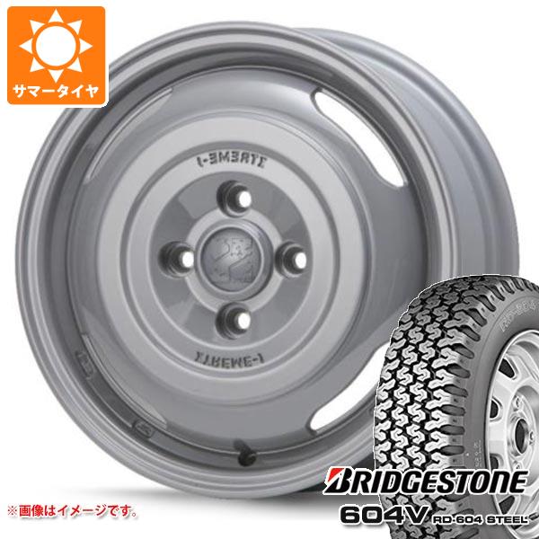 エブリイワゴン DA17W用 サマータイヤ ブリヂストン 604V RD 604 スチール 165R14 8PR (165/80R14 97/95N相当) MLJ エクストリームJ ジャーニー 4.5 14 :xtjjycg 28460 s861030zk:タイヤマックス