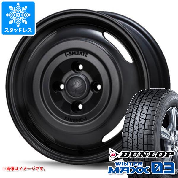 美品 ウィンターマックス03 エブリイワゴン 純正ホイール×スタッドレスタイヤ WINTER MAXX エブリイワゴン DA17W用 スタッドレス ダンロップ
