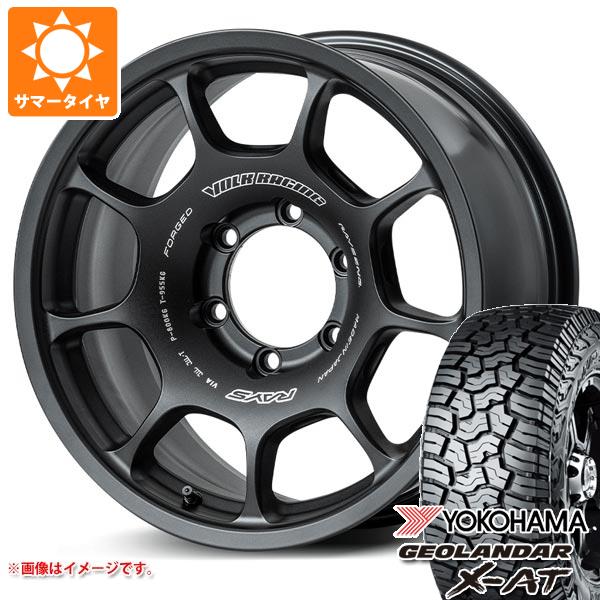 5本セット トヨタ FJクルーザー 10系用 サマータイヤ ヨコハマ ジオランダー X-AT G016 LT285/70R17 121/118Q ブラックレター ボルクレーシング ZE40X 8.0-17