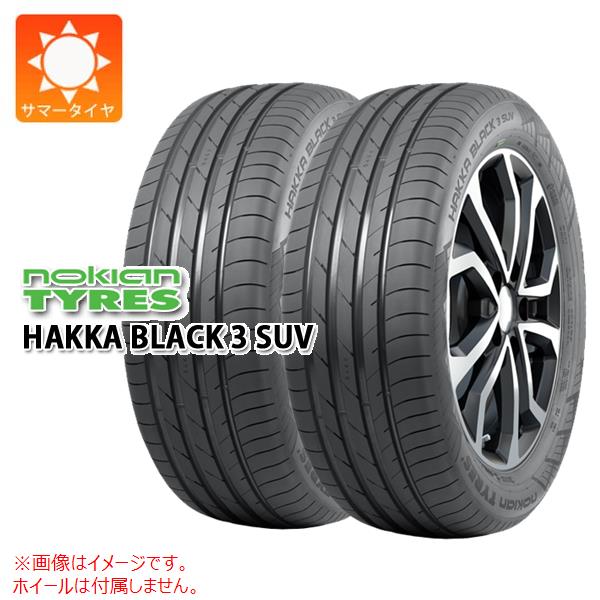 2本 サマータイヤ 255/45R19 104W XL ノキアン ハッカ ブラック3 SUV HAKKA BLACK3 SUV