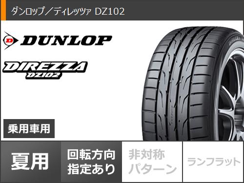 ボルボ S90/V90 PB/PD系用 サマータイヤ ダンロップ ディレッツァ DZ102 245/45R18 100W XL エアスト VS5-R｜tiremax｜02