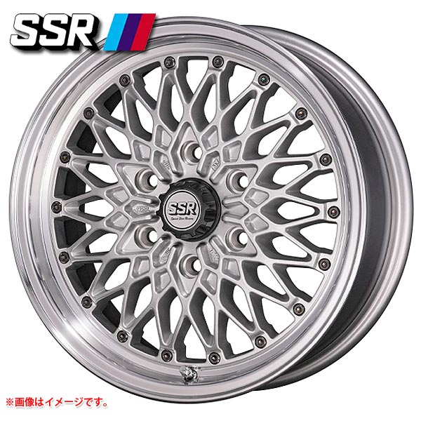 1/43　プリンス　スカイライン改　スポーク　SSRメッシュ　アルミ製　深リム SSR メッシュ 中古ホイール 4本 4.5J 12インチ PCD114.3 4穴 +38 ハブ