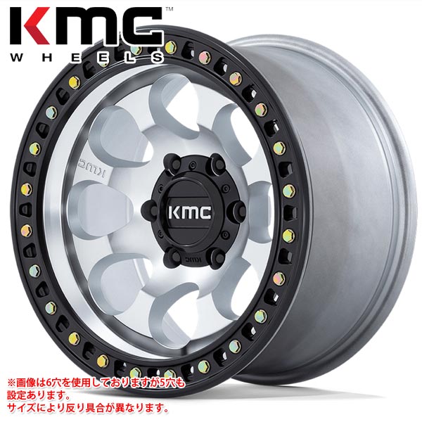 KMC KM550 ライオト SBL 8.5-17 ホイール1本 KM550 RIOT SBL
