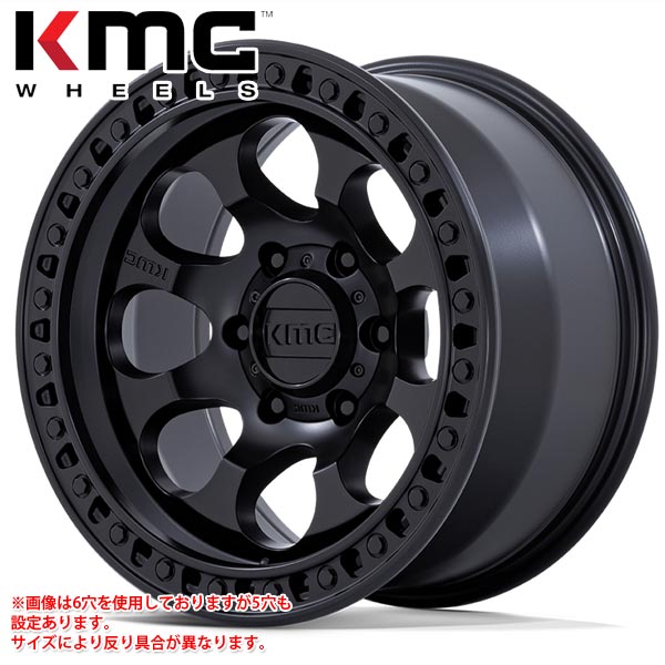 KMC KM550 ライオト SBL 9.0-18 車輪1本 KM550 RIOT SBL 車、バイク、自転車-タイヤ、ホイール-自動車