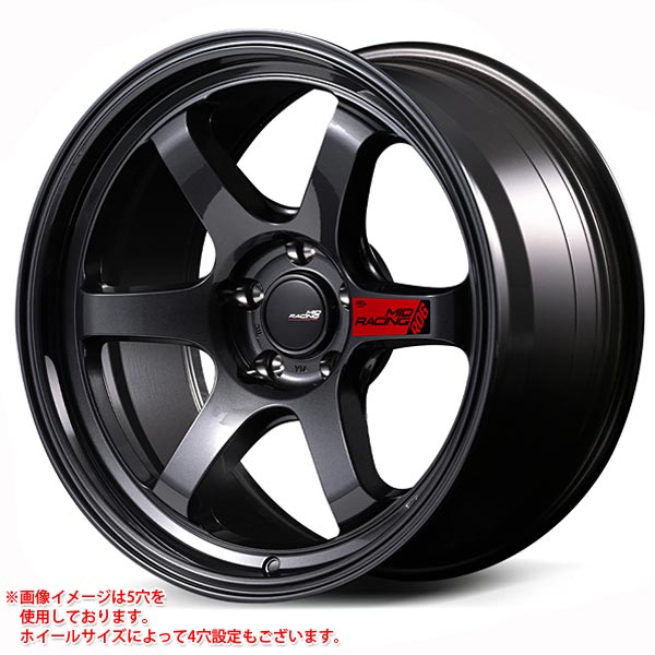 タイヤ　ホイール　セット　１本のみ MID レーシング R06 5.0-15 ホイール1本 RACING : タイヤマックス